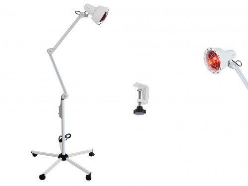 Infrared lamp with 5-wheel stand