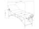 Table de Massage 3 Zones - Aluminium