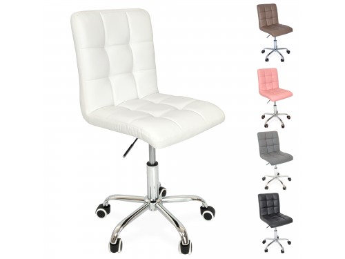 Chaise de bureau pivotante à roulettes