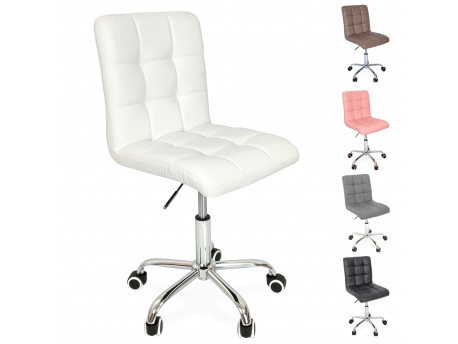 Chaise de bureau pivotante à roulettes