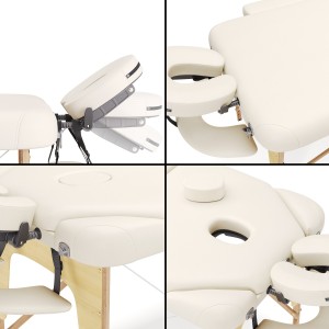 Liege massage-neue modell Sahne + Rollenhalter