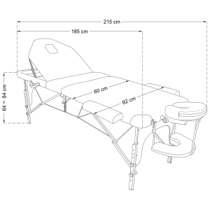 Massage Table 3 section - New Model