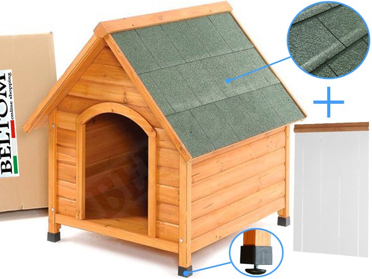 medium wooden dog house