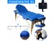 Nieuw model blauw massage bed + rolhouder