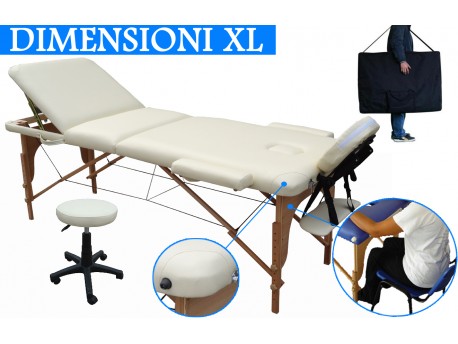 3-zone massagetafel + kruk