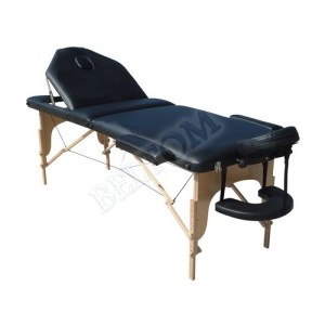 Lettino massaggio nuovo modello Nero + Portarotolo