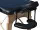 Massagetafel nieuw model zwart + rolhouder