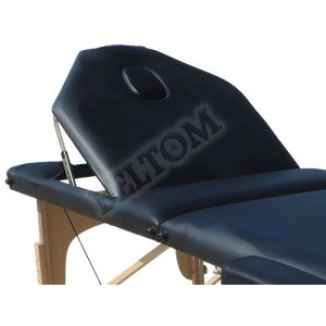 Massagetafel nieuw model zwart + rolhouder