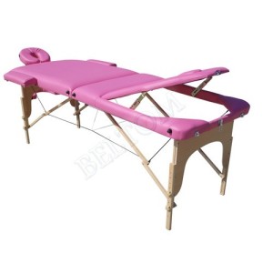 Roze nieuw model massage bed + rolhouder