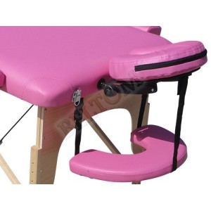 Roze nieuw model massage bed + rolhouder
