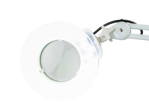 lampada con lente di ingrandimento su stativo con ruote 2 - RAM Apparecchi  Medicali