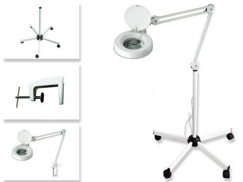 Magnifier 5 diopter with floor stand