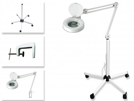 Floor Magnifying Lamp 5 Diopter + Clamp