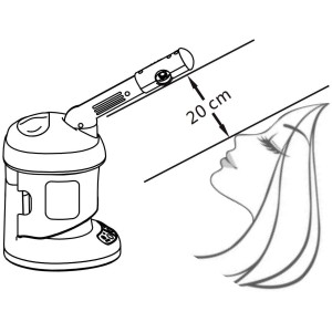 Vapeur multifonctionnelle de cheveux et visage