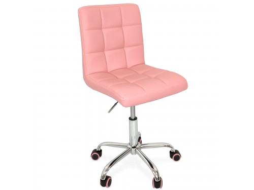 Silla de escritorio con ruedas rosa Bristol