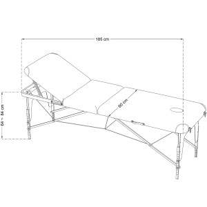 Massage Table 3 section Basic - Lightweight