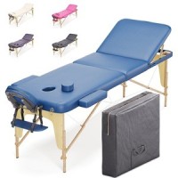 Massagetafel 3 Sectie in hout