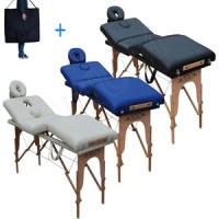 Massagetafels 4 Secties in hout
