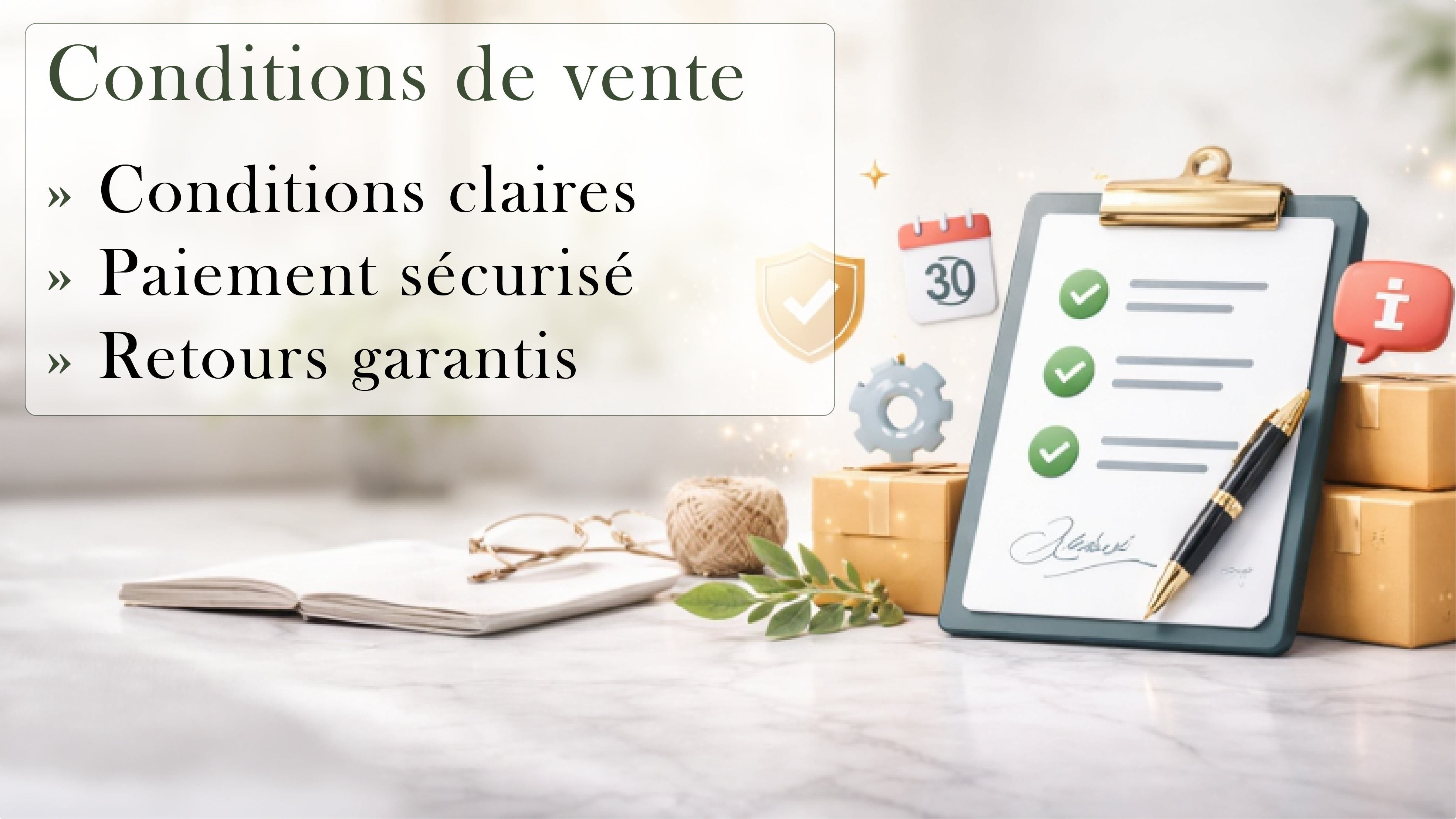 Conditions de vente mobile