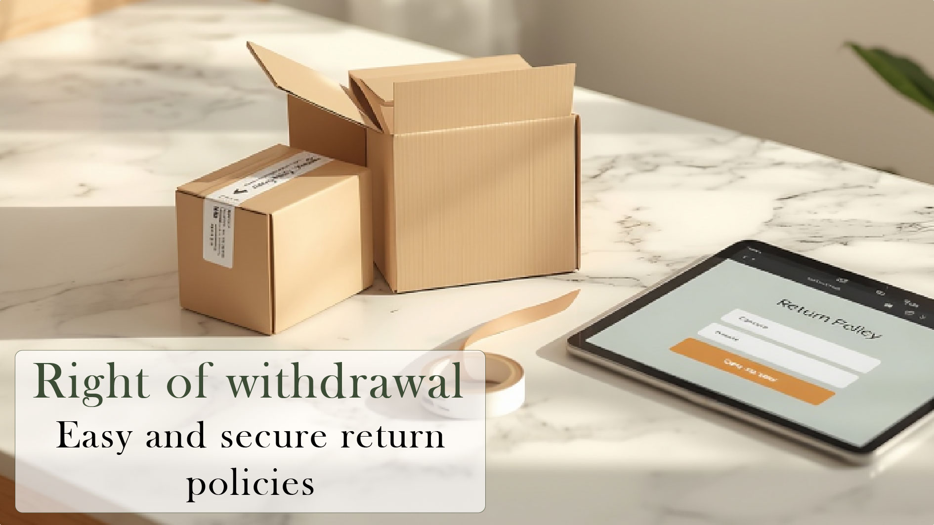 Returns and withdrawals mobile
